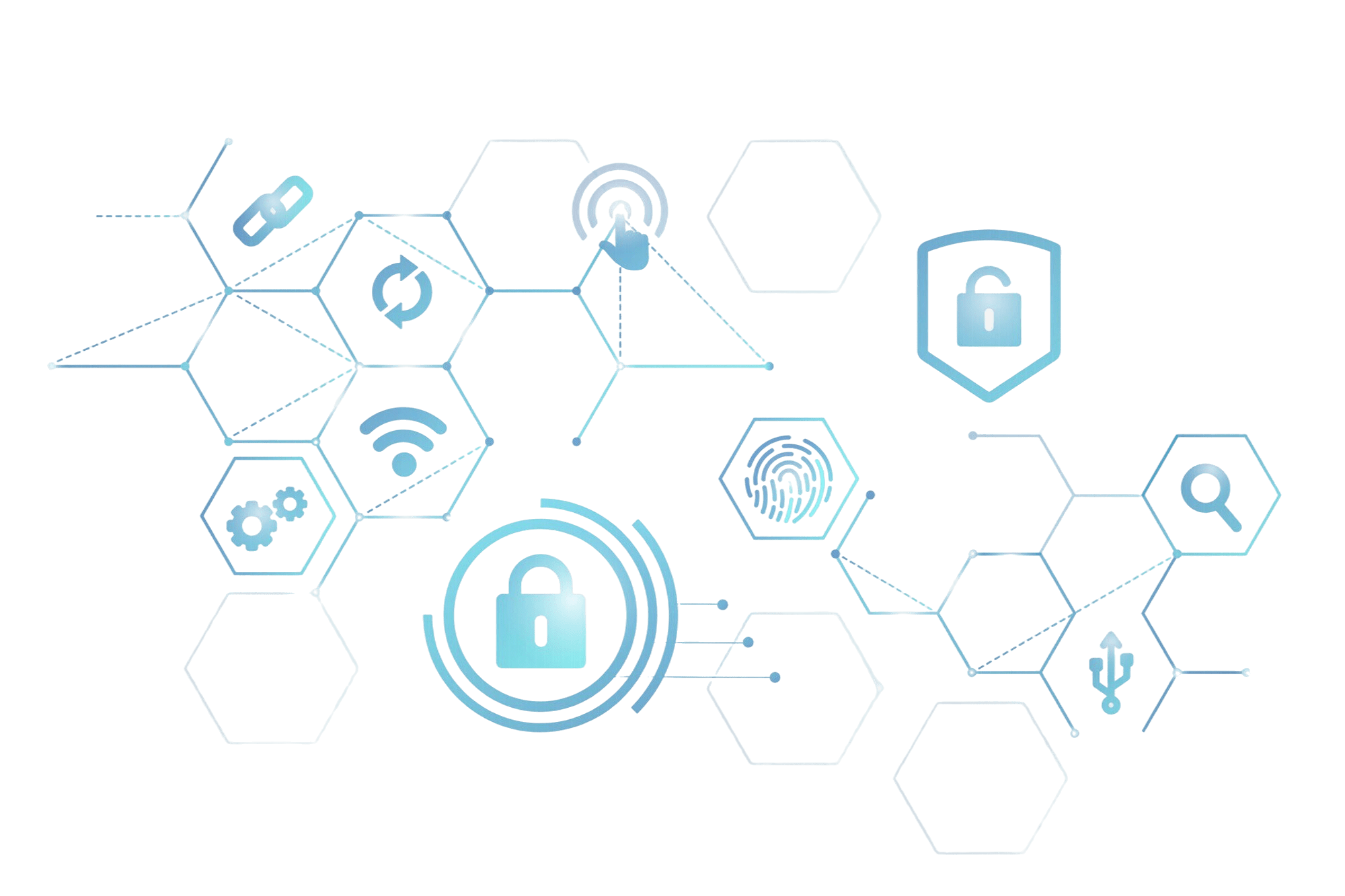 Business banking security and compliance illustration